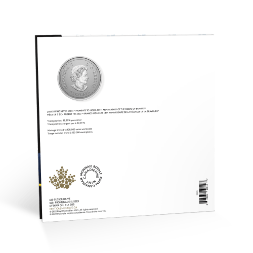 1/4 oz 2022 Moments to Hold: 50th Anniversary of the Medal of Bravery Silver Coin | Royal Canadian Mint