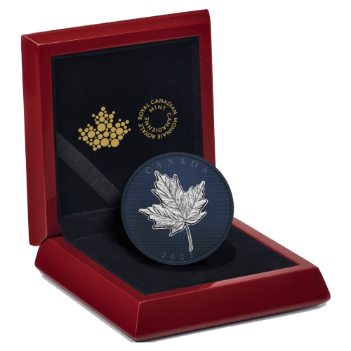 5 oz 2022 Maple Leaves in Motion Silver Coin | Royal Canadian Mint