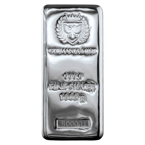 1 kilo Lingot d'argent coulé | Germania Mint