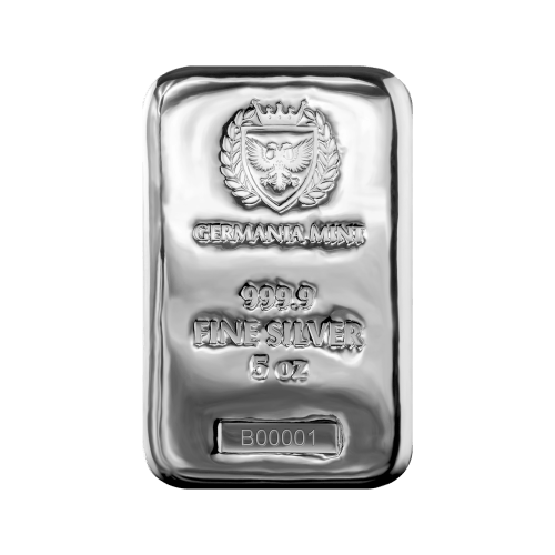 5 onces Lingot d'argent coulé | Germania Mint