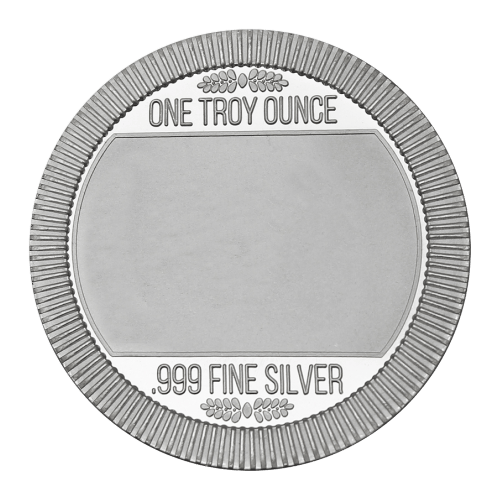 1 oz Four-Leaf Clover Coloured Silver Round | Silvertowne Mint
