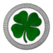 1 oz Four-Leaf Clover Coloured Silver Round | Silvertowne Mint