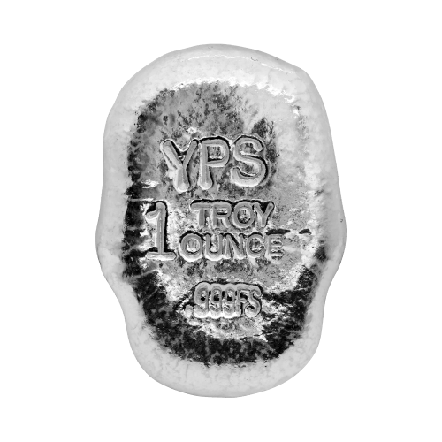1 oz Celtic Silver Skull | Yeager's Poured Silver