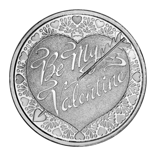 1 oz Be My Valentine Silver Round | Silvertowne Mint