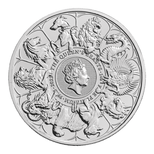 Pièce 1 once de platine Les Bêtes de la Reine : Complément Monnaie royale 2022 | La Monnaie royale