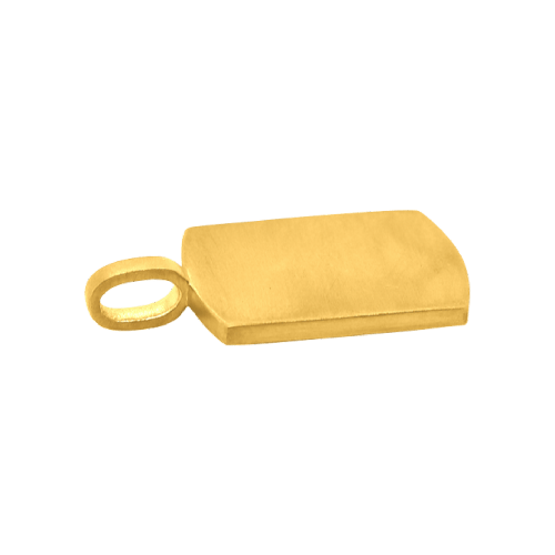 Pendentif en or 24 carats Type médaille pour chien de 9,7 grammes