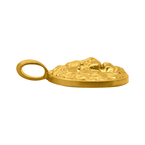 14.2 gram 24 kt King of the Jungle Gold Pendant