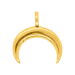 10.3 gram 24 kt Crescent Moon Gold Pendant