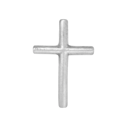 Pendentif de platine 24 carats Croix fine de 10,1 grammes