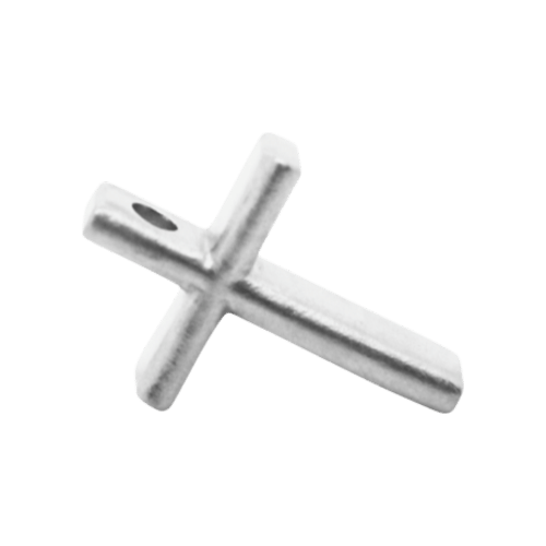 Pendentif de platine 24 carats Croix fine de 10,1 grammes