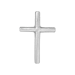 Pendentif de platine 24 carats Croix fine de 10,1 grammes