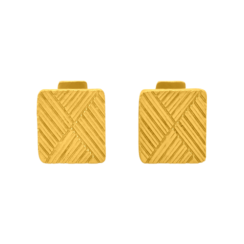 11.9 gram 24 kt Modern Square Gold Cufflinks