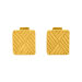 11.9 gram 24 kt Modern Square Gold Cufflinks