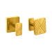 11.9 gram 24 kt Modern Square Gold Cufflinks