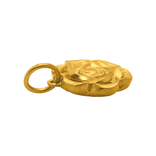 Breloque en or 24 carats Fleur de 11,2 grammes