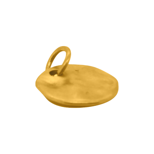 5.6 gram 24 kt Soft Hammered Gold Charm