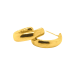11.4 gram 24 kt Classic Smooth Hoop Gold Earrings