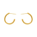 11.4 gram 24 kt Classic Smooth Hoop Gold Earrings