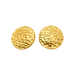 16.9 gram 24 kt Hammered Shield Gold Earrings