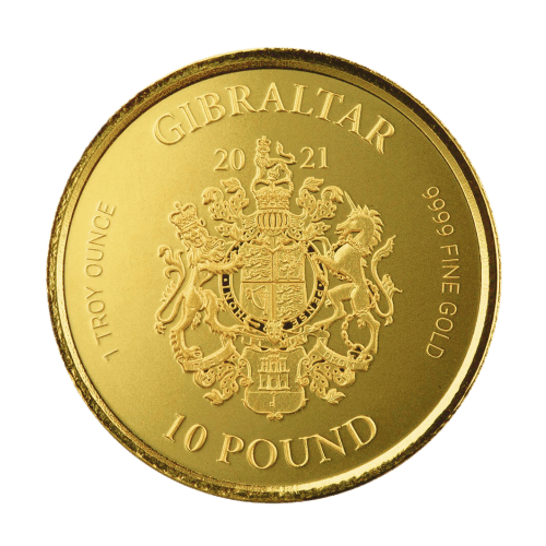1 oz 2021 Gibraltar Lady Justice Gold Coin | Scottsdale Mint