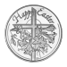 Ronde 1 once d'argent Joyeuses Pâques Croix avec fleurs | Monnaie de SilverTowne