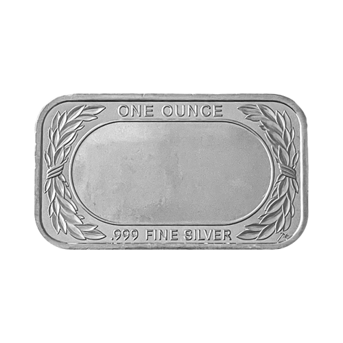 1 oz Happy Easter Bunnies with Eggs Silver Bar | Silvertowne Mint