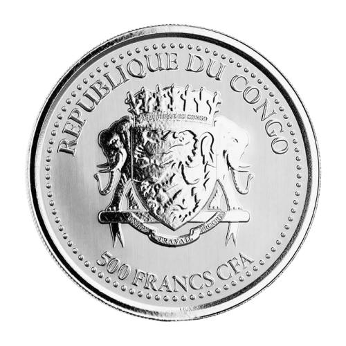 1 oz 2021 Scottsdale Mint | Congo Gorilla Silver Coin