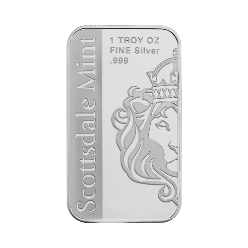 1 oz Archangel Michael Silver Bar | Scottsdale Mint