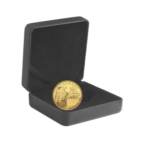 1/2 once 2022 Monnaie royale canadienne | Collection grands voiliers | Pièce d'or Brigantin