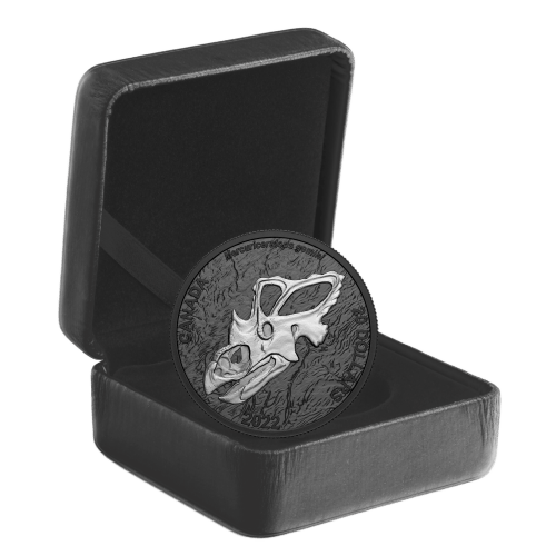 1 oz 2022 Discovering Dinosaurs: Mercury's Horned Face Silver Coin | Royal Canadian Mint