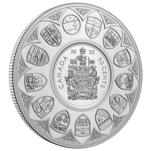 5 oz 2022 The Bigger Picture: The Coat of Arms Silver Coin | Royal Canadian Mint