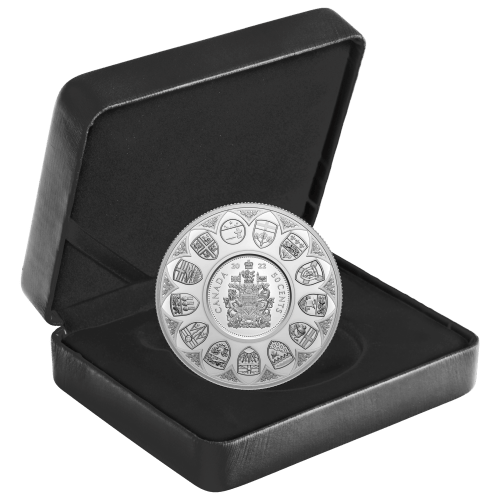5 oz 2022 The Bigger Picture: The Coat of Arms Silver Coin | Royal Canadian Mint