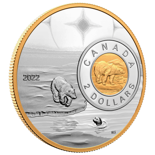 Pièce 5 onces d'argent Vue d'ensemble : L'ours polaire 2022 | Monnaie royale canadienne