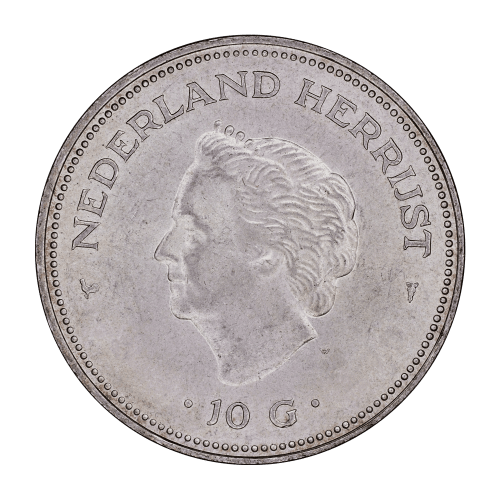 Random Year 10 Gulden Silver Coin