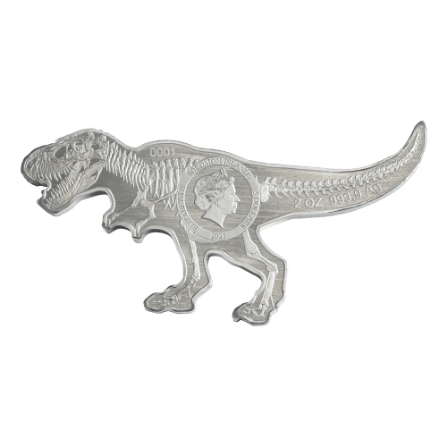 2 oz 2021 Dinosaurs of North America: Tyrannosaurus Rex Silver Coin | Royal Canadian Mint