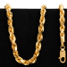 30.5 gram 22 kt Twisted Rope Style Gold Necklace