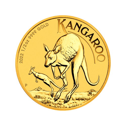 1/2 oz 2022 Australian Kangaroo Gold Coin | Perth Mint