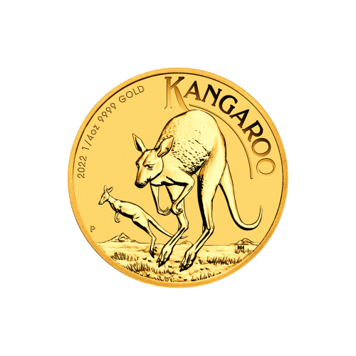 Pièce 1/4 once d'or Kangourou Australie 2022 | Monnaie de Perth