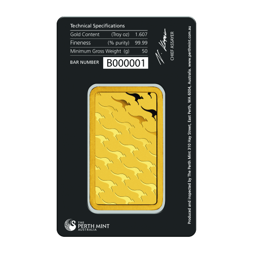 50 gram Gold Bar | Perth Mint