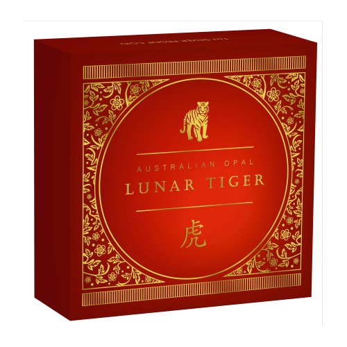 1 oz 2022 Lunar Year of the Tiger Opal Silver Coin | Perth Mint