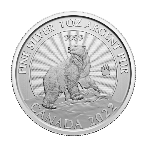 1 oz 2022 The Majestic Polar Bear Silver Coin | Royal Canadian