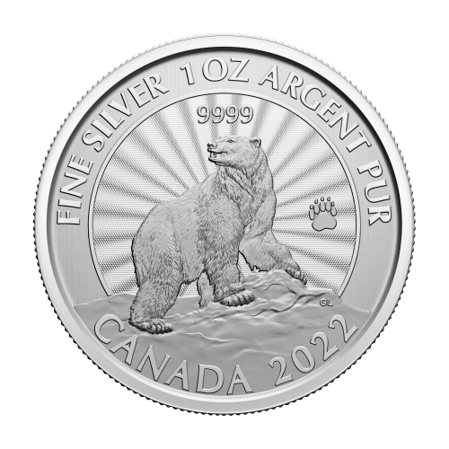 Pièce 1 once d'argent Premières pièces frappées : Le majestueux our polaire 2022 | Monnaie royale canadienne