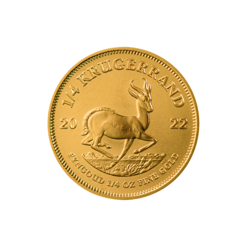 Pièce 1/4 once d'or Krugerrand 2022 | Rand Refinery