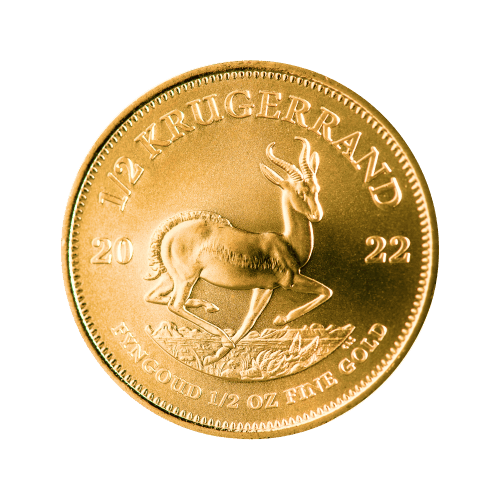 Pièce 1/2 once d'or Krugerrand 2022 | Rand Refinery