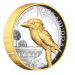 Pièce 2 onces d'argent doré Haut relief Kookaburra australien 2022 | Monnaie de Perth