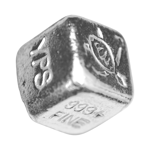 1 oz Sea Turtle Silver Cube | Yeager's Poured Silver
