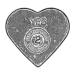 2 onces Coeur d'argent noir | Yeager's Poured Silver