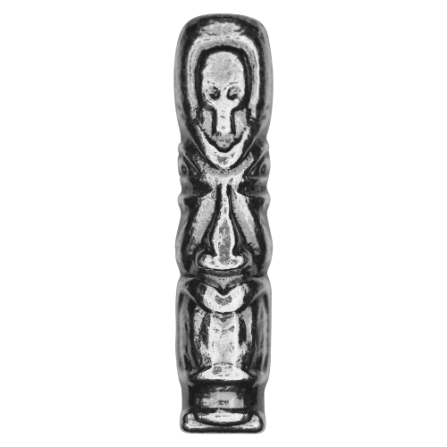 100 grammes Totem d'argent Crâne Tiki | Yeager's Poured Silver
