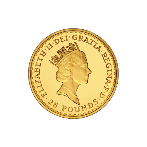 Ensemble de 4 pièces 1,85 once d'or 1988 Épreuve numismatique Britannia dans un coffret | La Monnaie royale