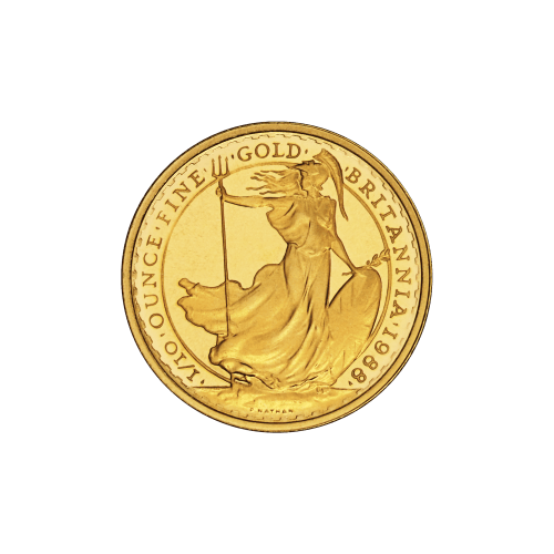 Ensemble de 4 pièces 1,85 once d'or 1988 Épreuve numismatique Britannia dans un coffret | La Monnaie royale